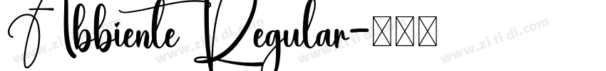 Abbiente Regular字体转换